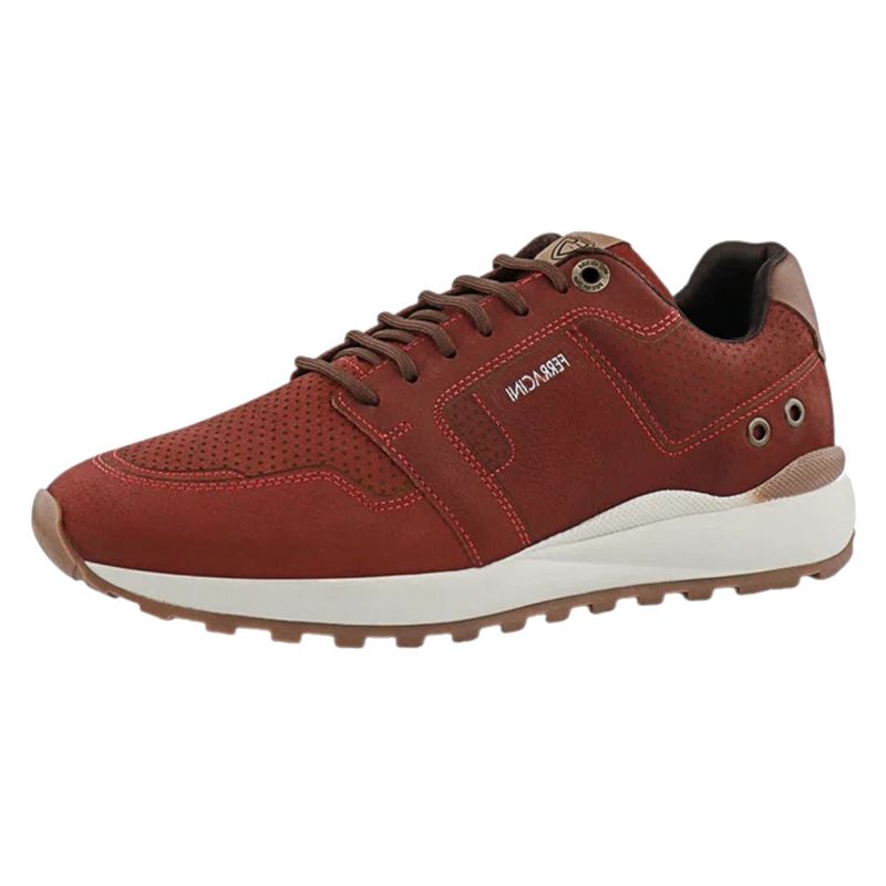 FERRACINI - Zapatilla Hombre Rojo Casual Ferracini 9351