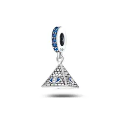 SILVER HEART - Charm Pirámide de Egipto en Plata Fina 925