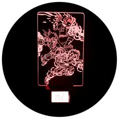 3DILUTION - Lámpara 3d Trio Boku no Hero Base Reloj USB
