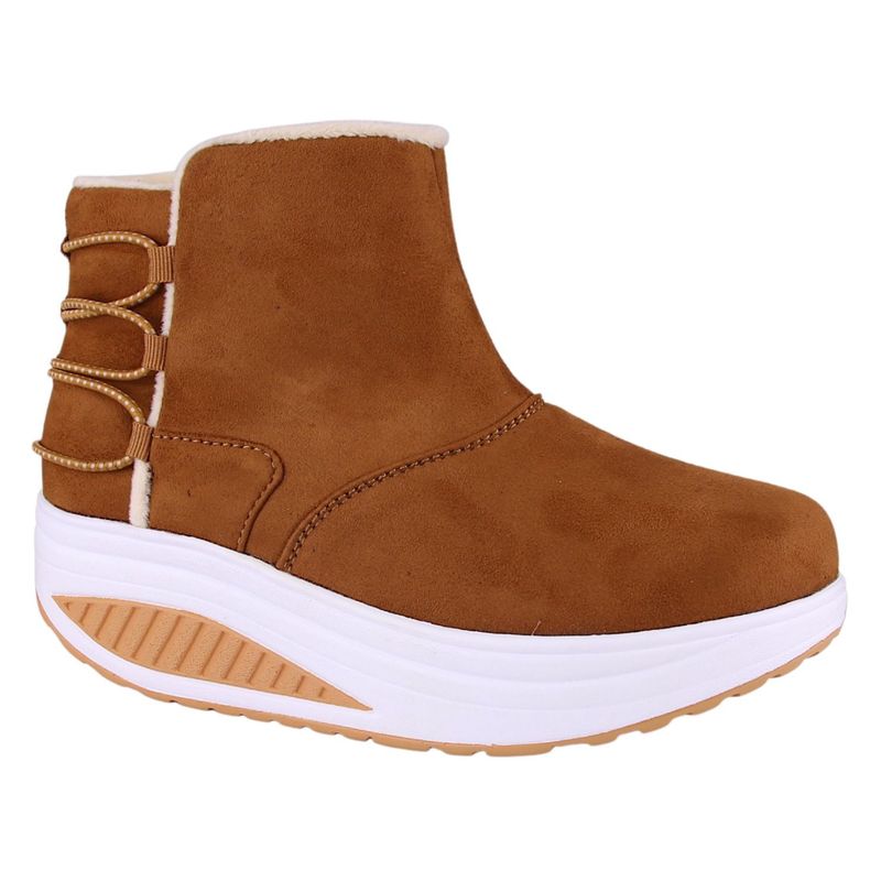 FUNWAY - Botin Mujer Camel Casual Funway Tija-5