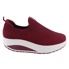 FUNWAY - Zapatillas Mujer Rojo Casual Tija-40