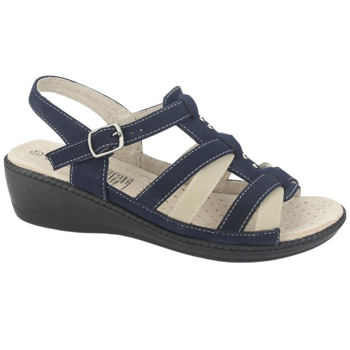 CHALADA - Sandalia Mujer Azul Comfort Chalada Lupe-2