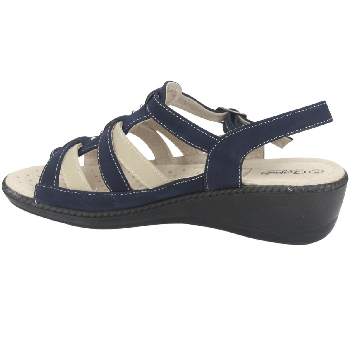 CHALADA - Sandalia Mujer Azul Comfort Chalada Lupe-2