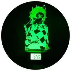 3DILUTION - Lámpara 3d Tanjiro Kamado Base Reloj USB