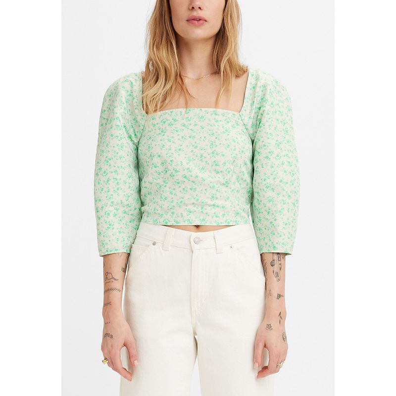 LEVIS - Camisa Mujer Estampada Verde Levis