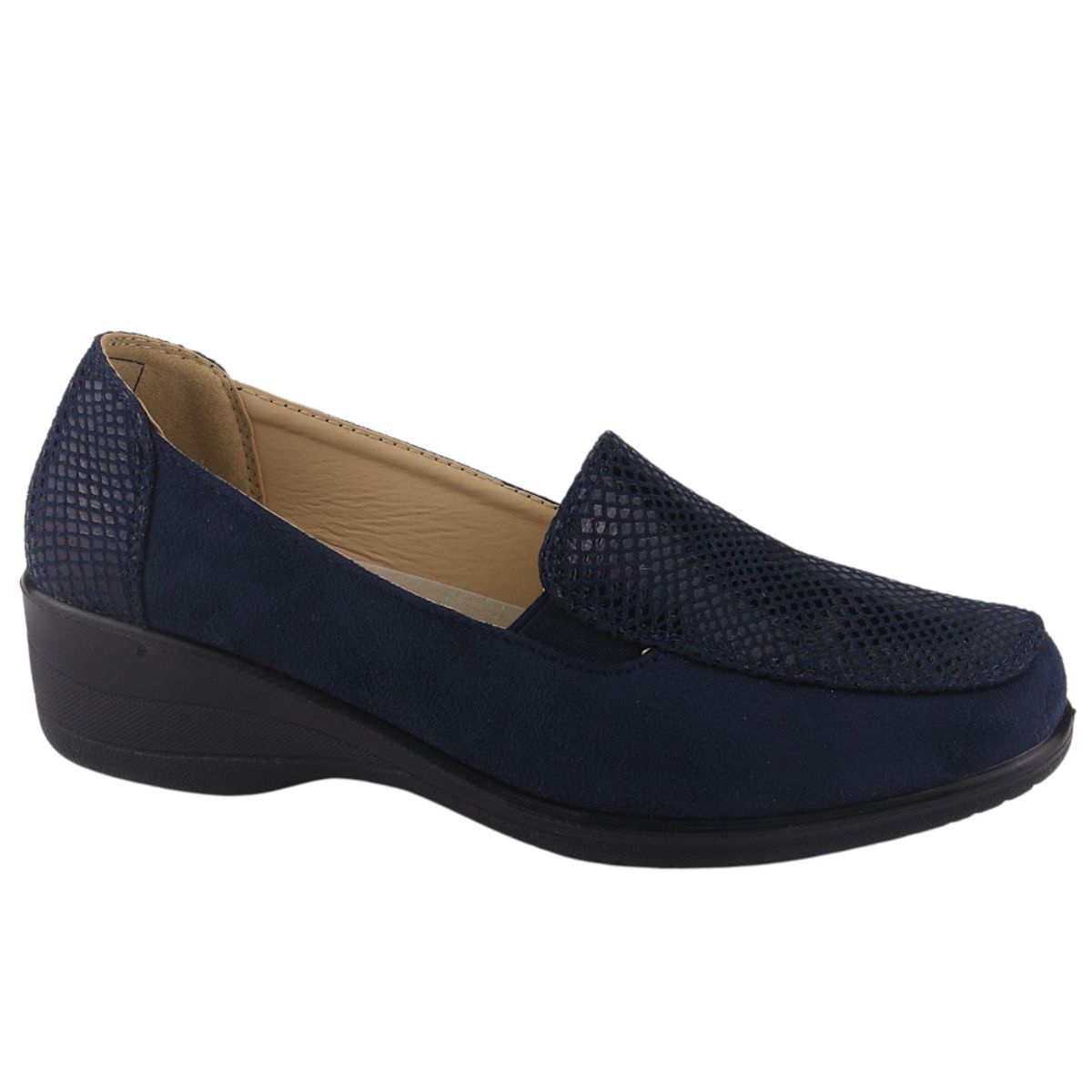 CHALADA - Mocasin Mujer Azul Marino Comfort Chalada Oscar-1