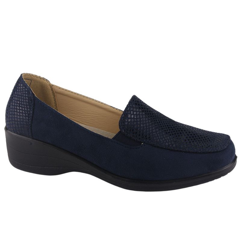 CHALADA - Mocasin Mujer Azul Marino Comfort Chalada Oscar-1
