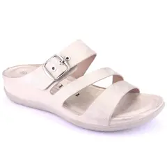 CHALADA - Sandalia Mujer Dorado Comfort Ceniza-5