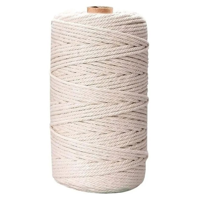 GENERICO - Cordón Macramé Torcido 3 Mm 200 Metros Largo