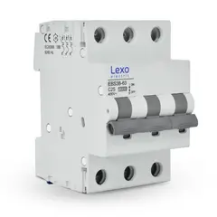 LEXO - INTERRUPTOR AUTOMATICO 3x25A 10KA C