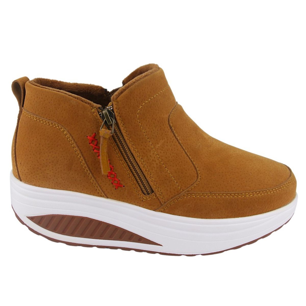 FUNWAY - Botin Mujer Camel Casual Funway Tija-32