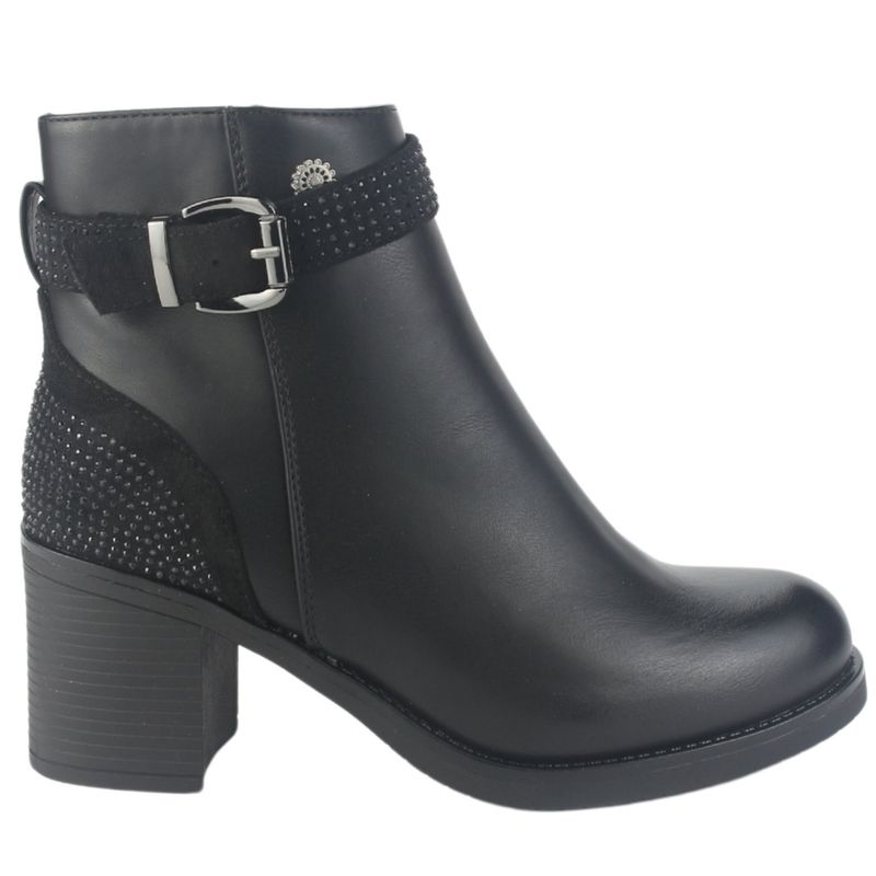 CHALADA - Botin Mujer Negro Casual Chalada Prata-2