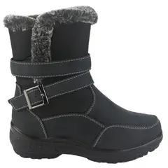 CHALADA - Botin Mujer Negro Casual Winter-7