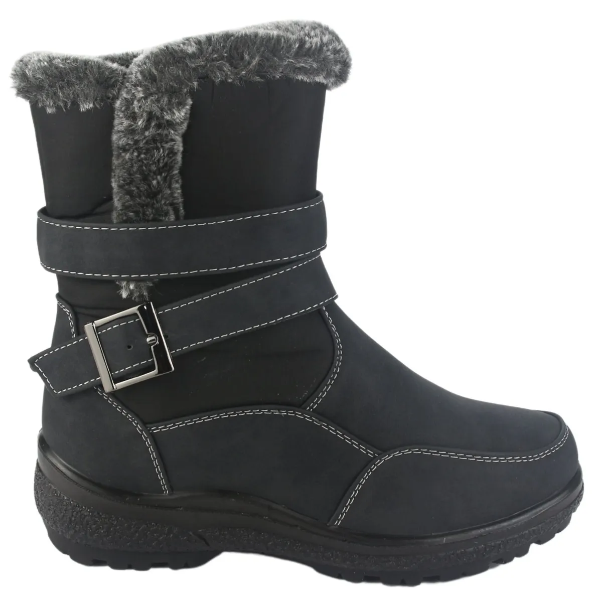 CHALADA - Botin Mujer Negro Casual Chalada Winter-7
