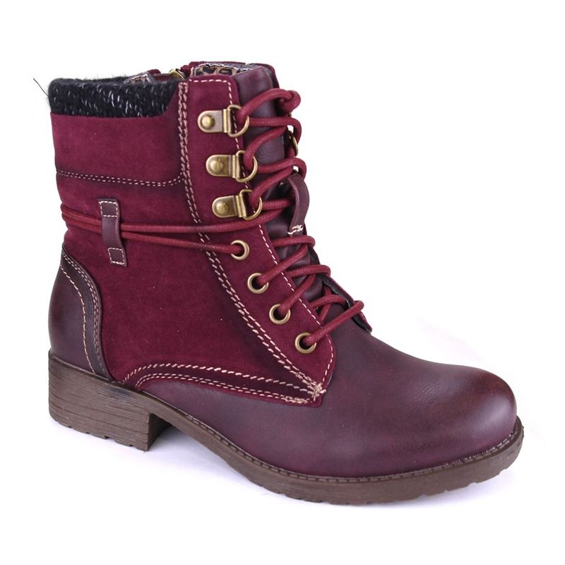 CHALADA - Botin Mujer Rojo Casual Chalada Army-30