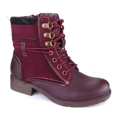 CHALADA - Botin Mujer Rojo Casual Army-30