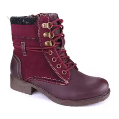 CHALADA - Botin Mujer Rojo Casual Army-30