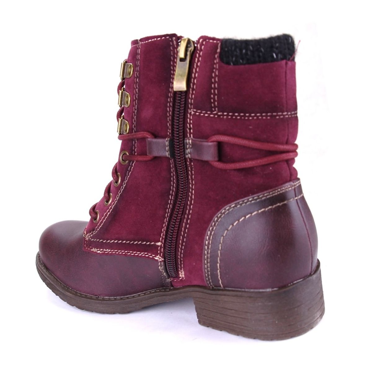 CHALADA - Botin Mujer Rojo Casual Chalada Army-30