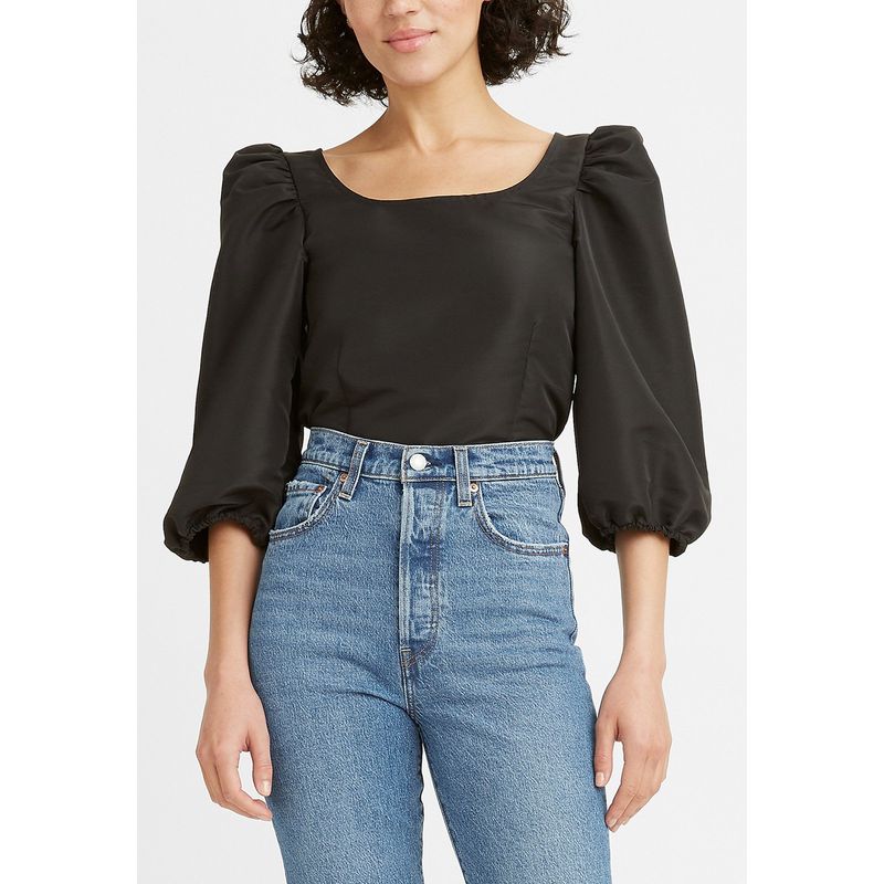 LEVIS - Camisa Mujer Lisa Negro Levis