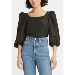 LEVIS - Camisa Mujer Lisa Negro