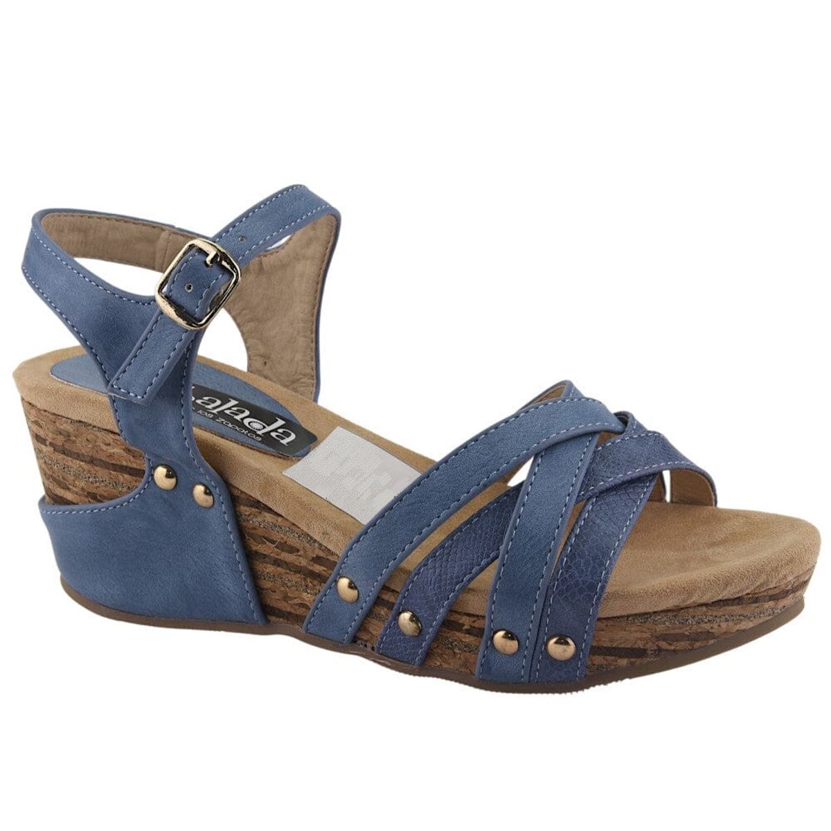 CHALADA - Sandalia Mujer Azul Plataforma Chalada Pasco-25