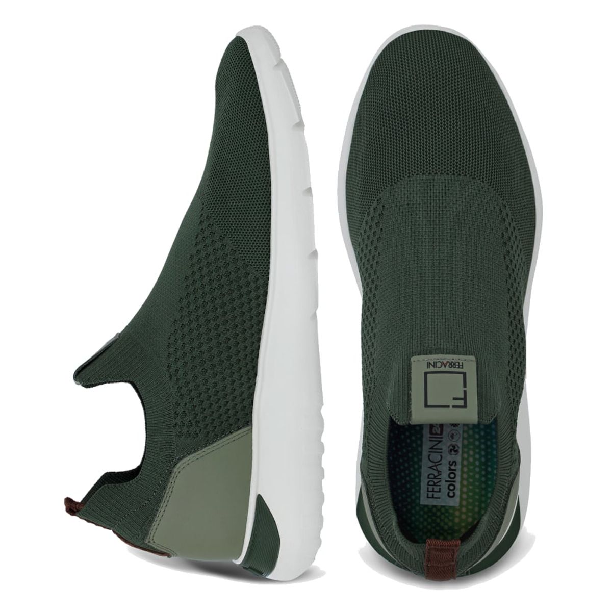 FERRACINI - Zapatilla Hombre Verde Casual Ferracini 9249