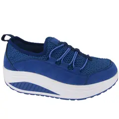 FUNWAY - Zapatillas Mujer Azul Casual Tija-30