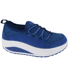 FUNWAY - Zapatillas Mujer Azul Casual Tija-30