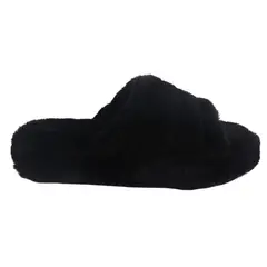 CHALADA - Pantufla Mujer Negro Comfort Slipper-1