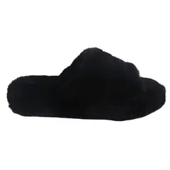 CHALADA - Pantufla Mujer Negro Comfort Slipper-1