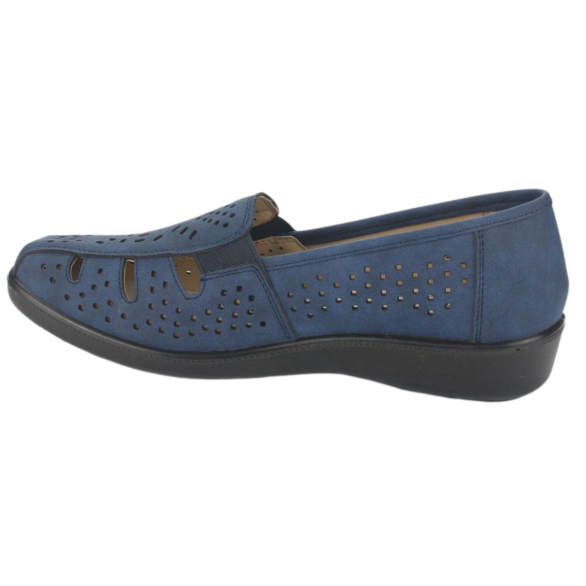 CHALADA - Mocasin Mujer Azul Comfort Chalada Deco-1