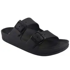 CHALADA - Sandalia Mujer Negro Plano Bahia-1
