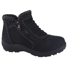 CHALADA - Botin Mujer Negro Casual Winter-1