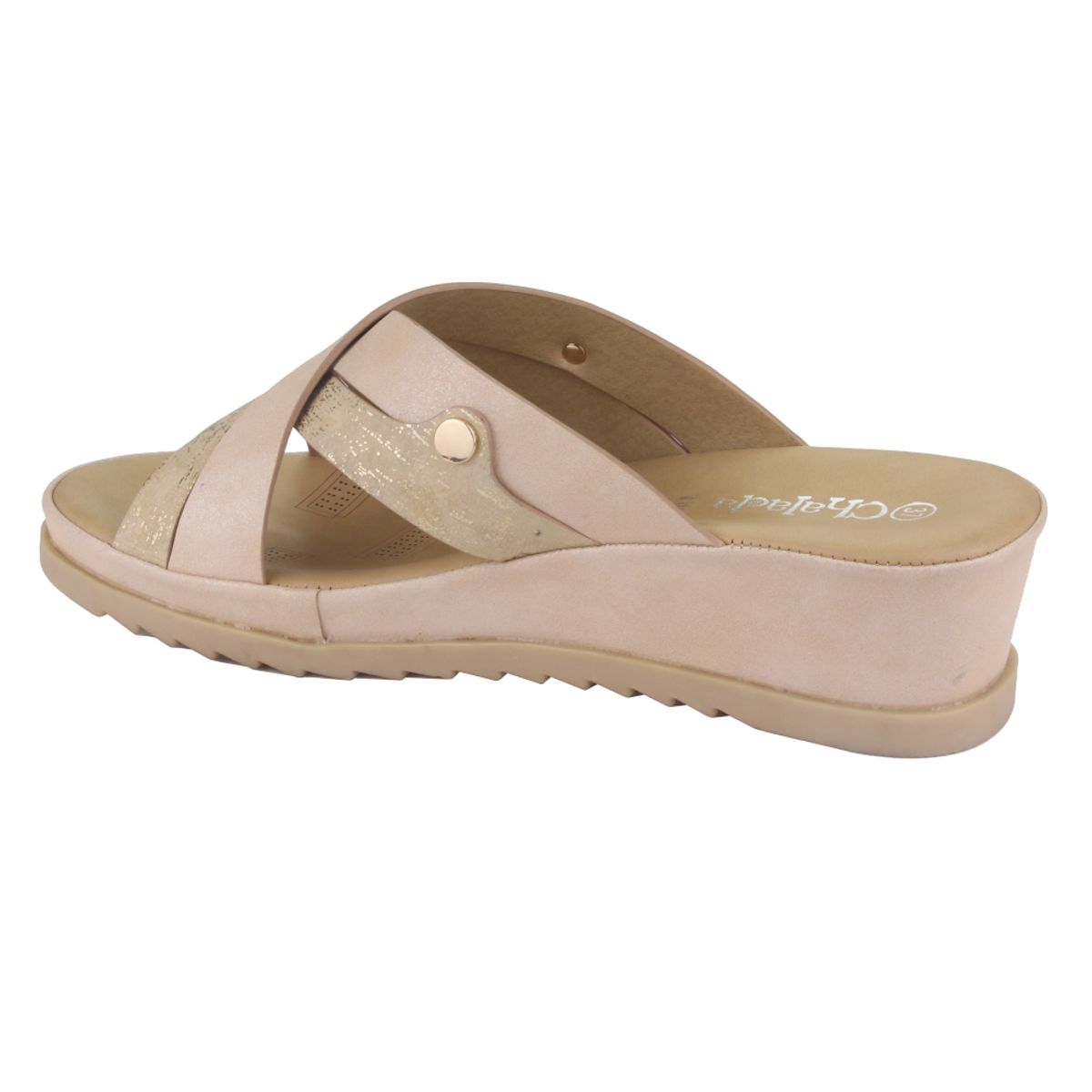 CHALADA - Sandalia Mujer Dorado Casual Chalada Piura-12