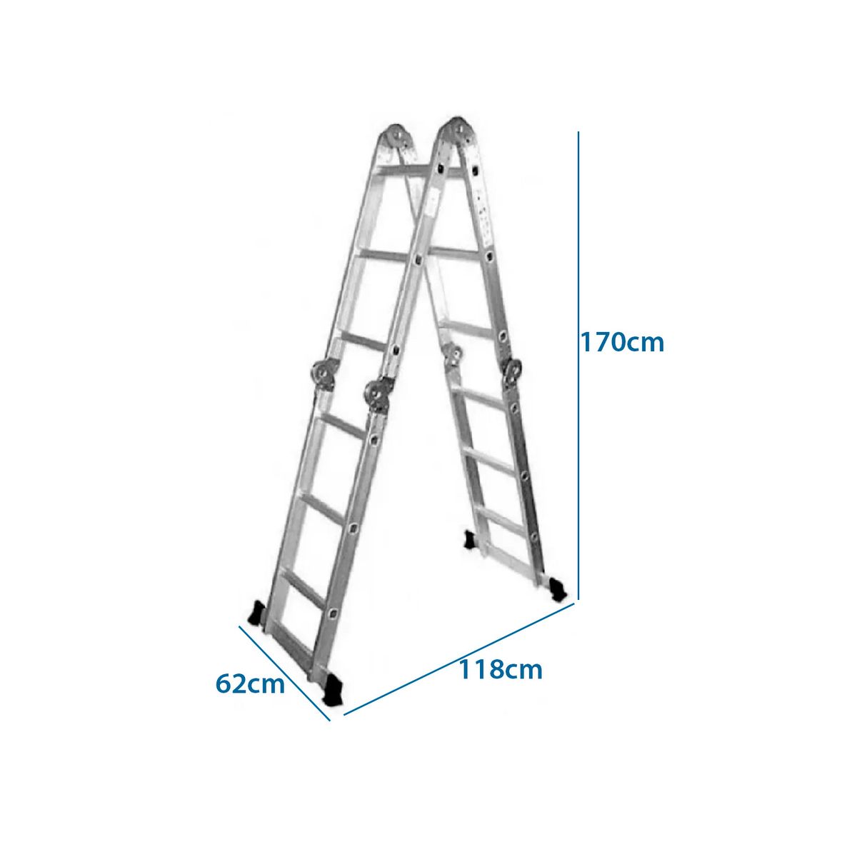 IGPRO - Escalera Multiproposito 3,5mt 12 Peldaños IGPRO