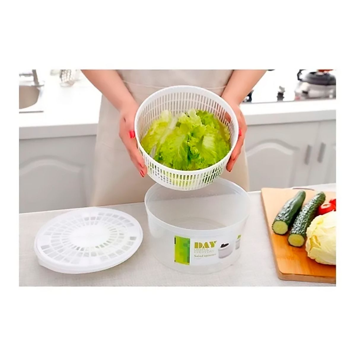 GENERICO - Escurridor De Verduras Secador Centrifuga Frutas Ensaladas