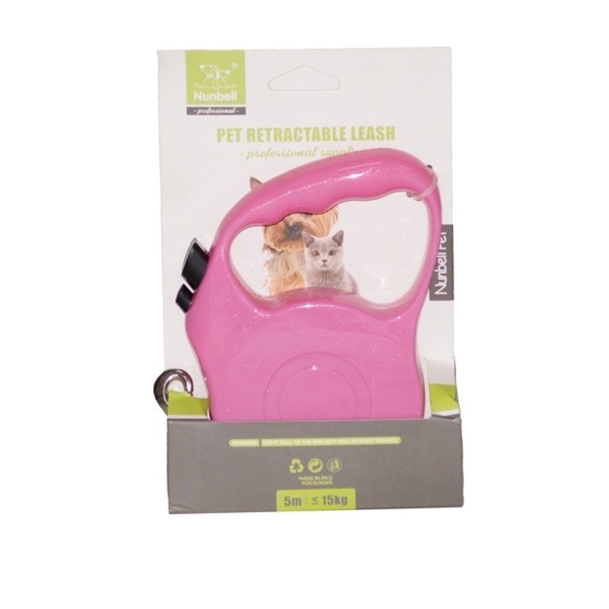 PEQUI - CORREA RETRACTIL ROSA