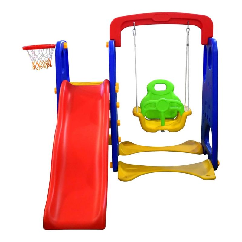 GAME POWER - Resbalin + Columpio + Aro Basketball 3 En 1 Gamepower