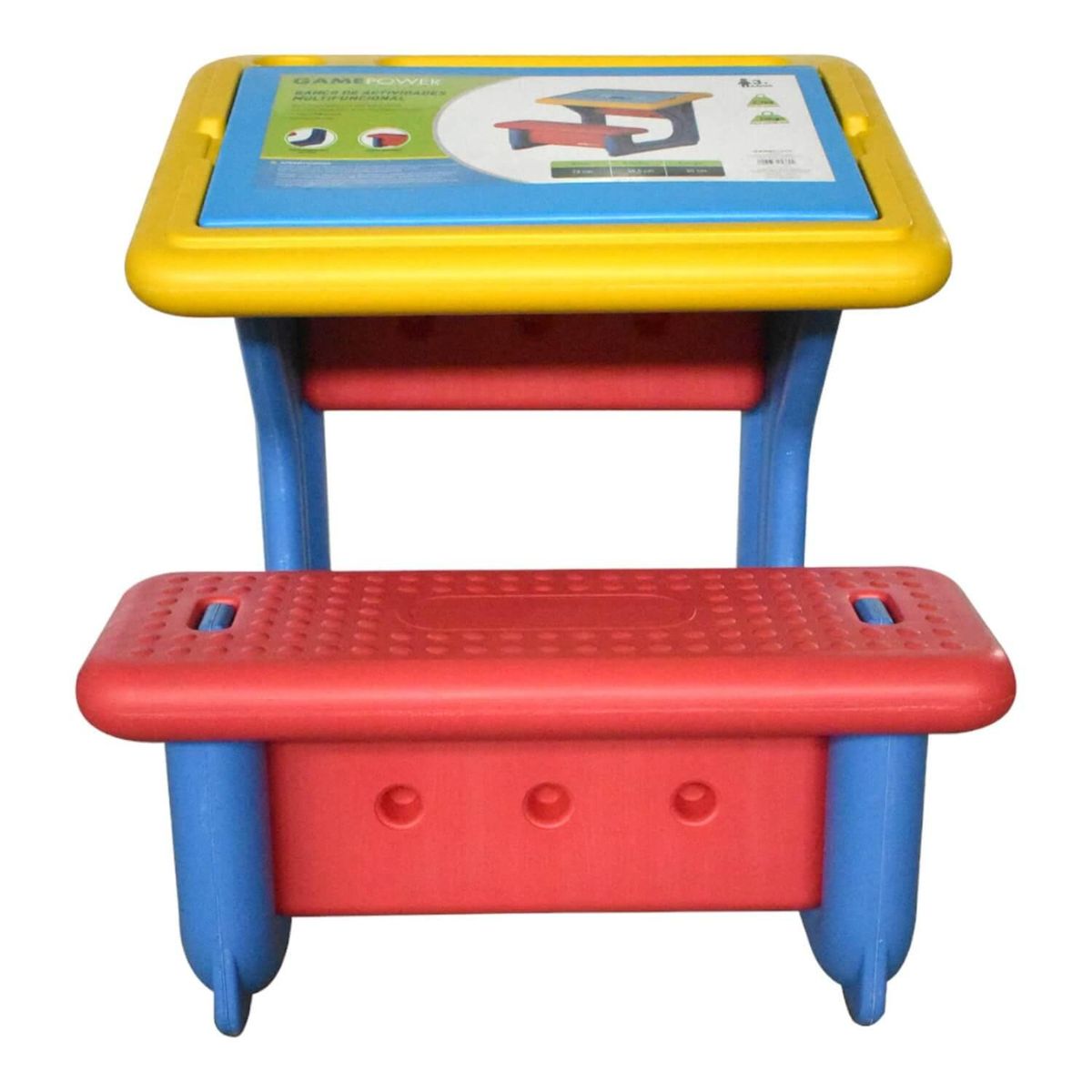 GAME POWER - Mesa Escritorio Con Asiento Para Niños 55x55x70cm Gamepower