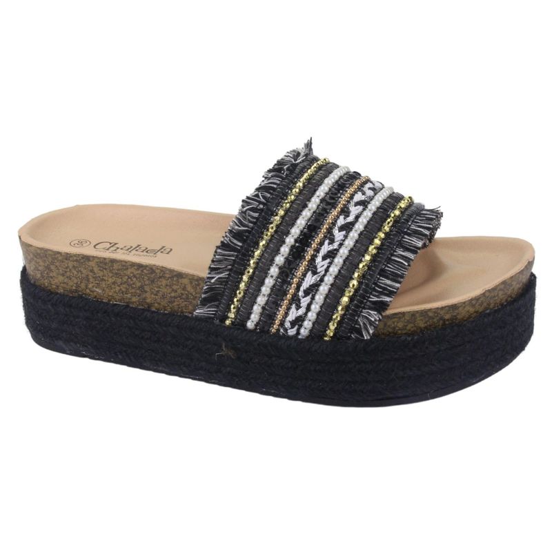 CHALADA - Sandalia Mujer Negro Moda Chalada Stork-10