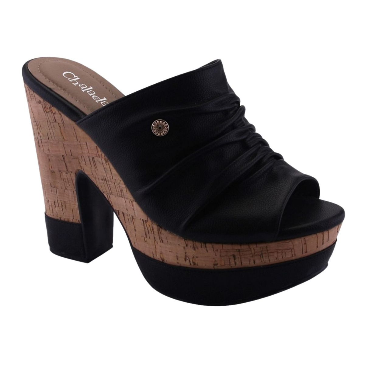 CHALADA - Sandalia Mujer Negro Moda Chalada Fatto-1