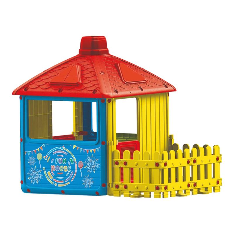 DOLU - Casa Multicolor Con Valla 156x104x135 Cms Dolu