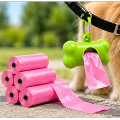 PEQUI - BOLSAS PARA PERRO ROSA
