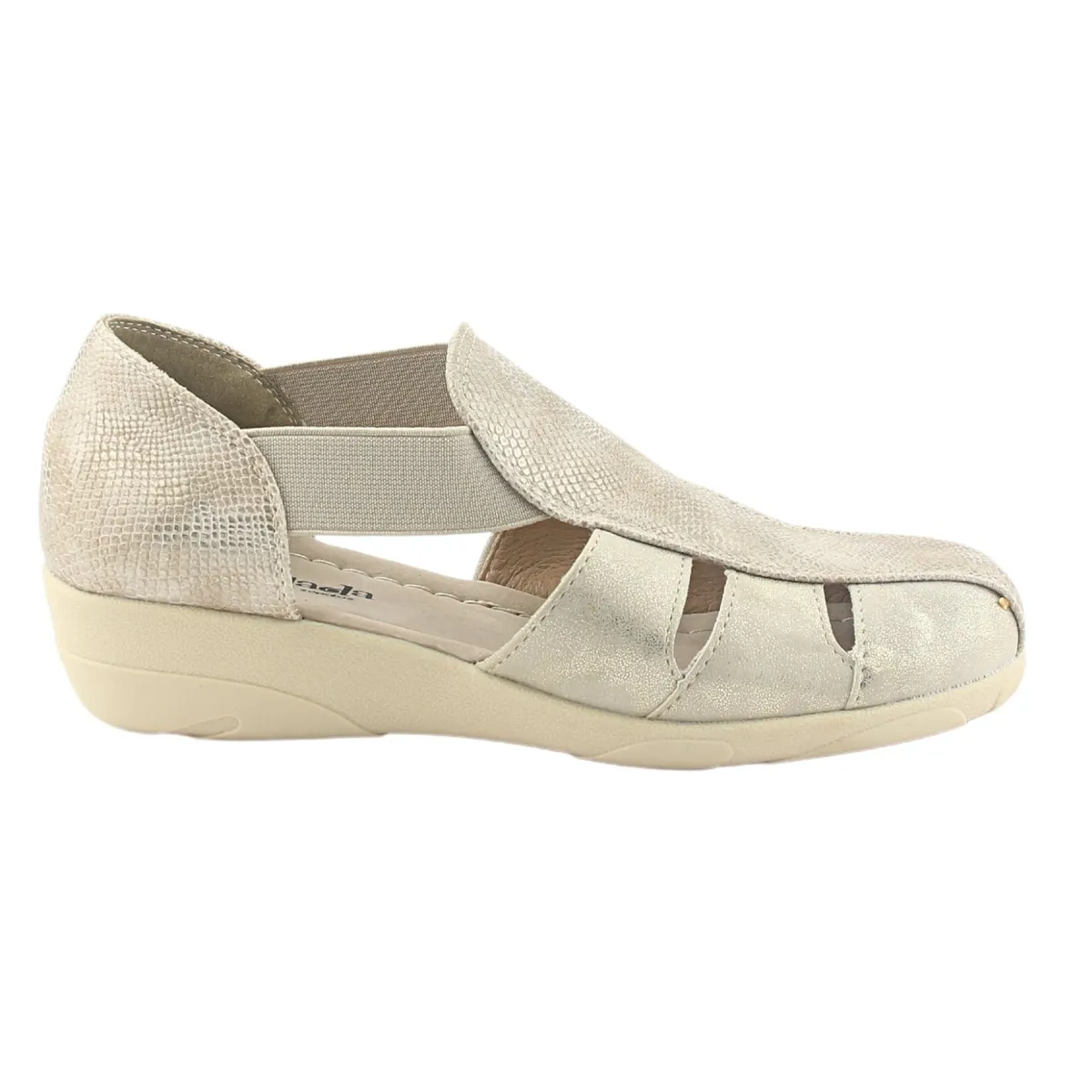 CHALADA - Sandalia Mujer Dorado Comfort Chalada Mira-1