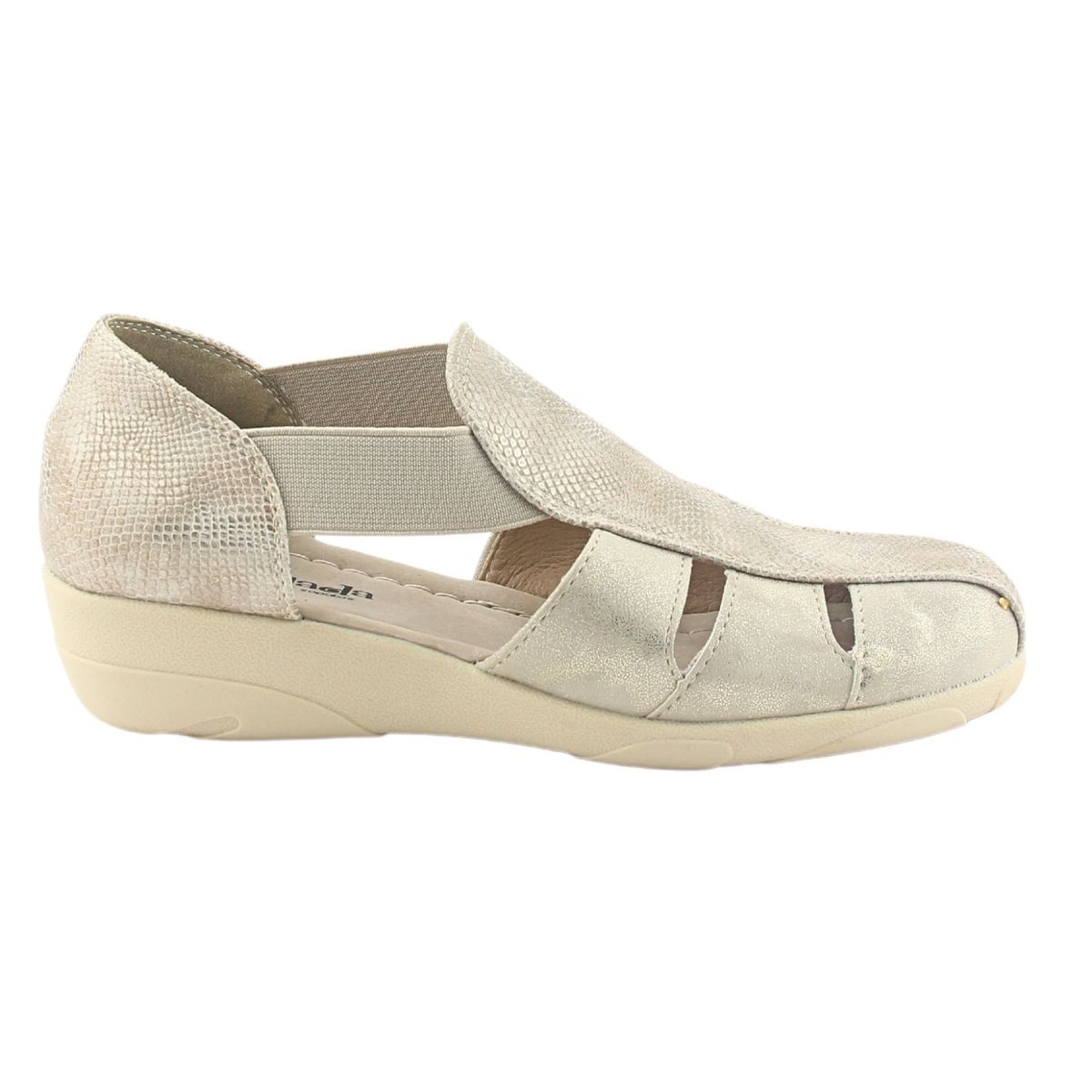 CHALADA - Sandalia Mujer Dorado Comfort Chalada Mira-1