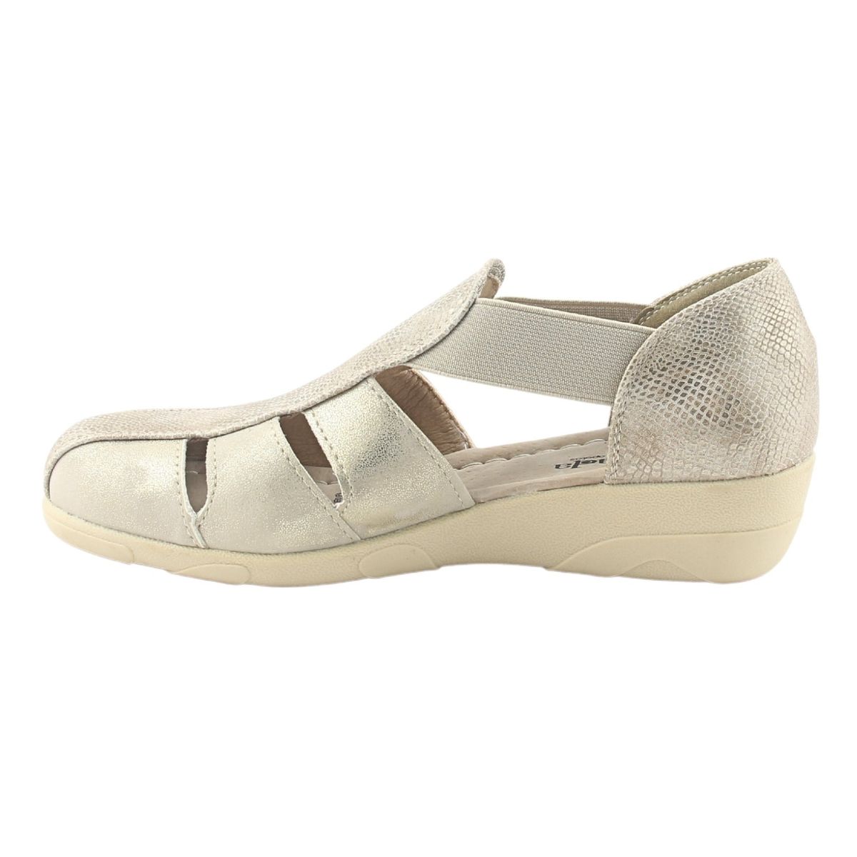 CHALADA - Sandalia Mujer Dorado Comfort Chalada Mira-1