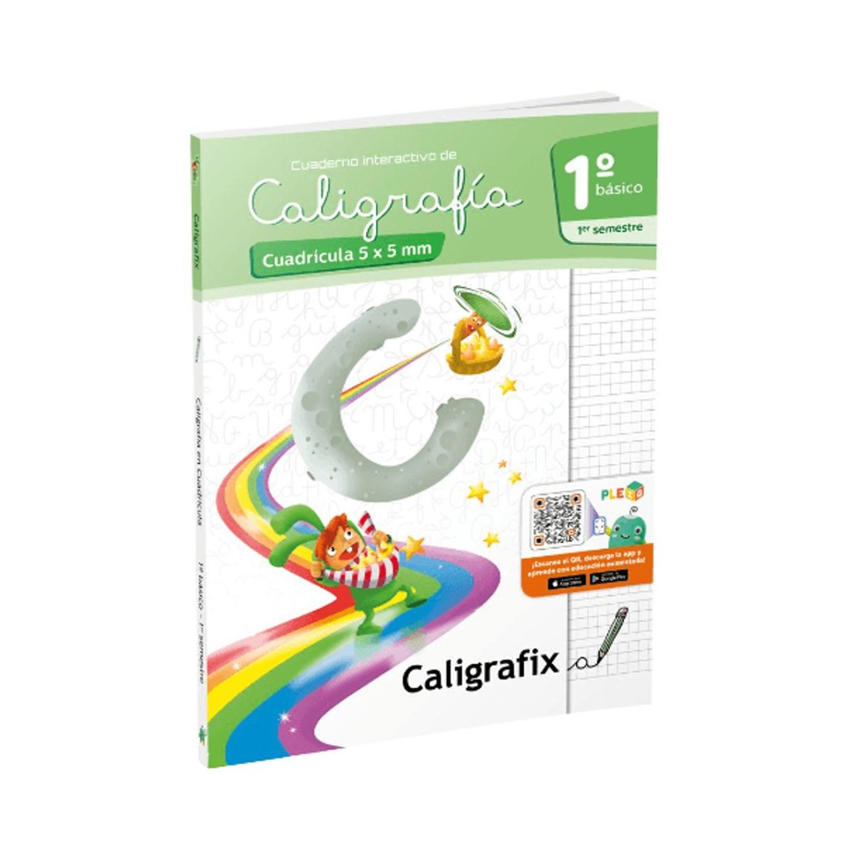 CALIGRAFIX - Cuaderno de caligrafía 5x5mm 1° Básico I semestre