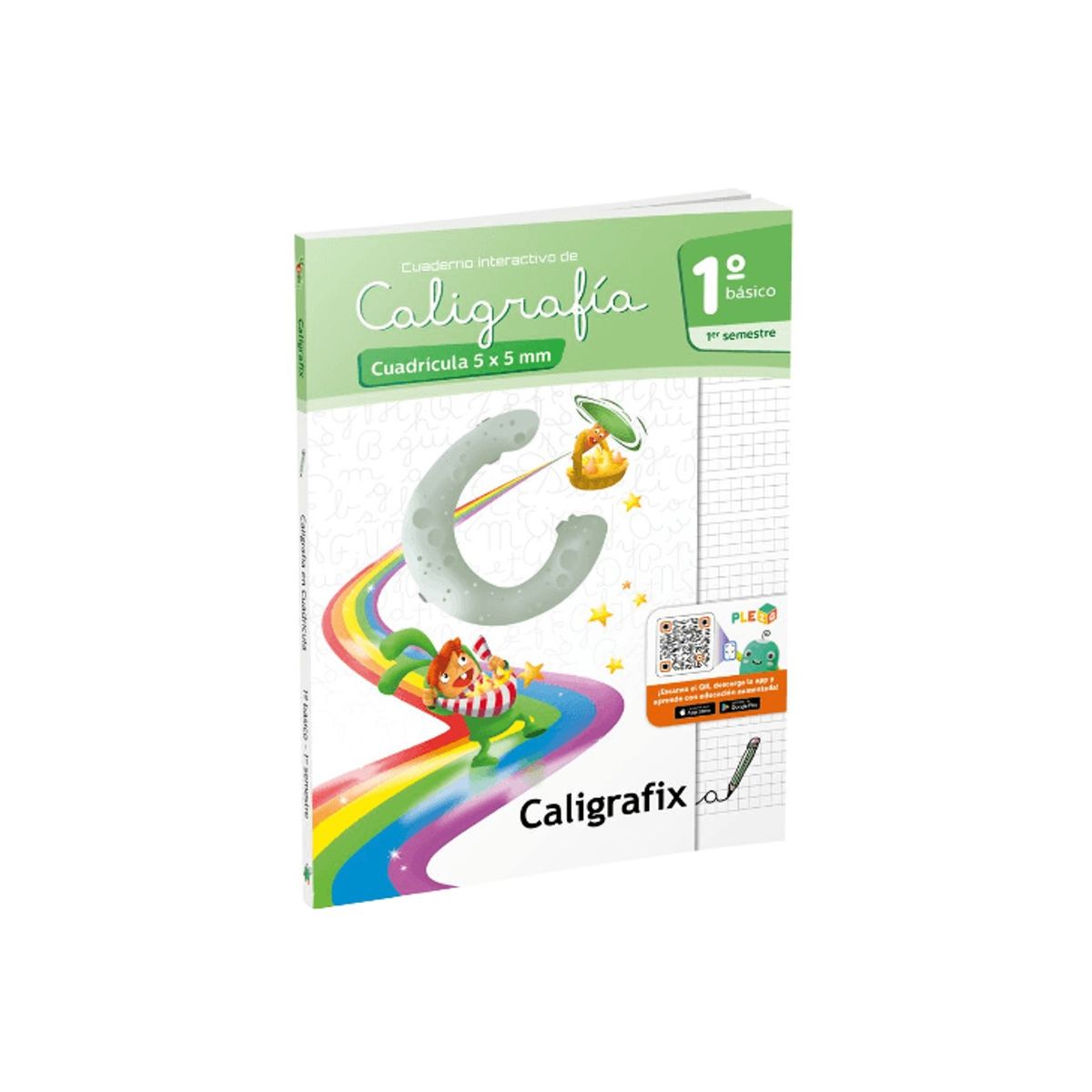 CALIGRAFIX - Cuaderno de caligrafía 5x5mm 1° Básico I semestre