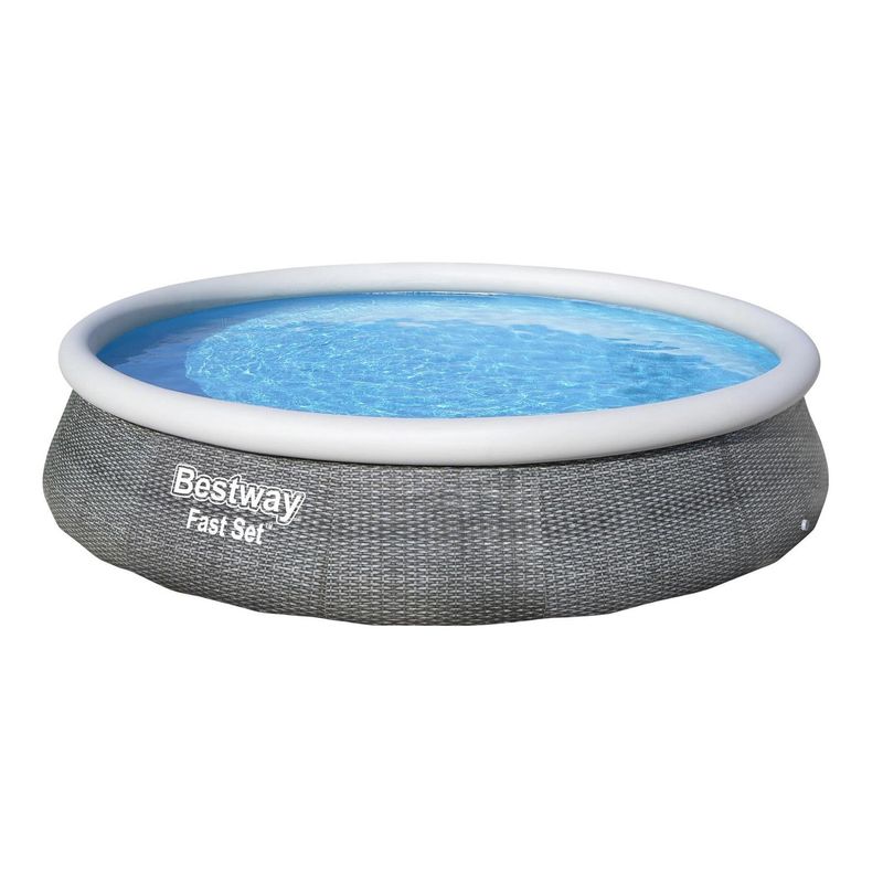 BESTWAY - Piscina Fast Set™ Rattan 3.96MX84Cm Pool Set Bestway