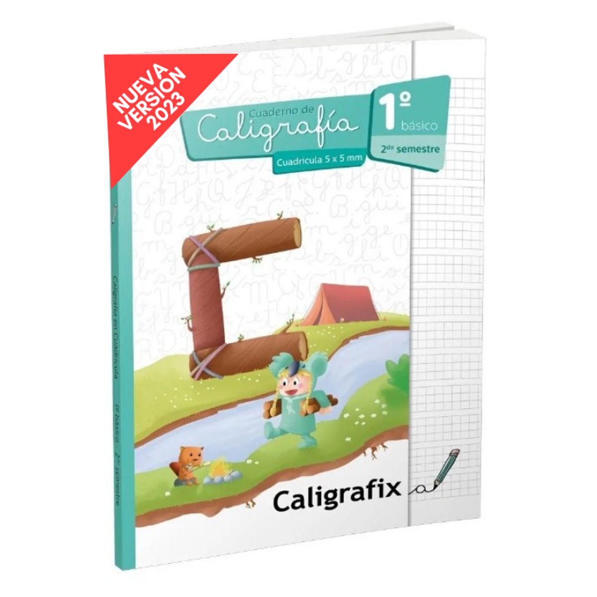 CALIGRAFIX - Cuaderno de caligrafía 5x5mm 1° Básico II semestre